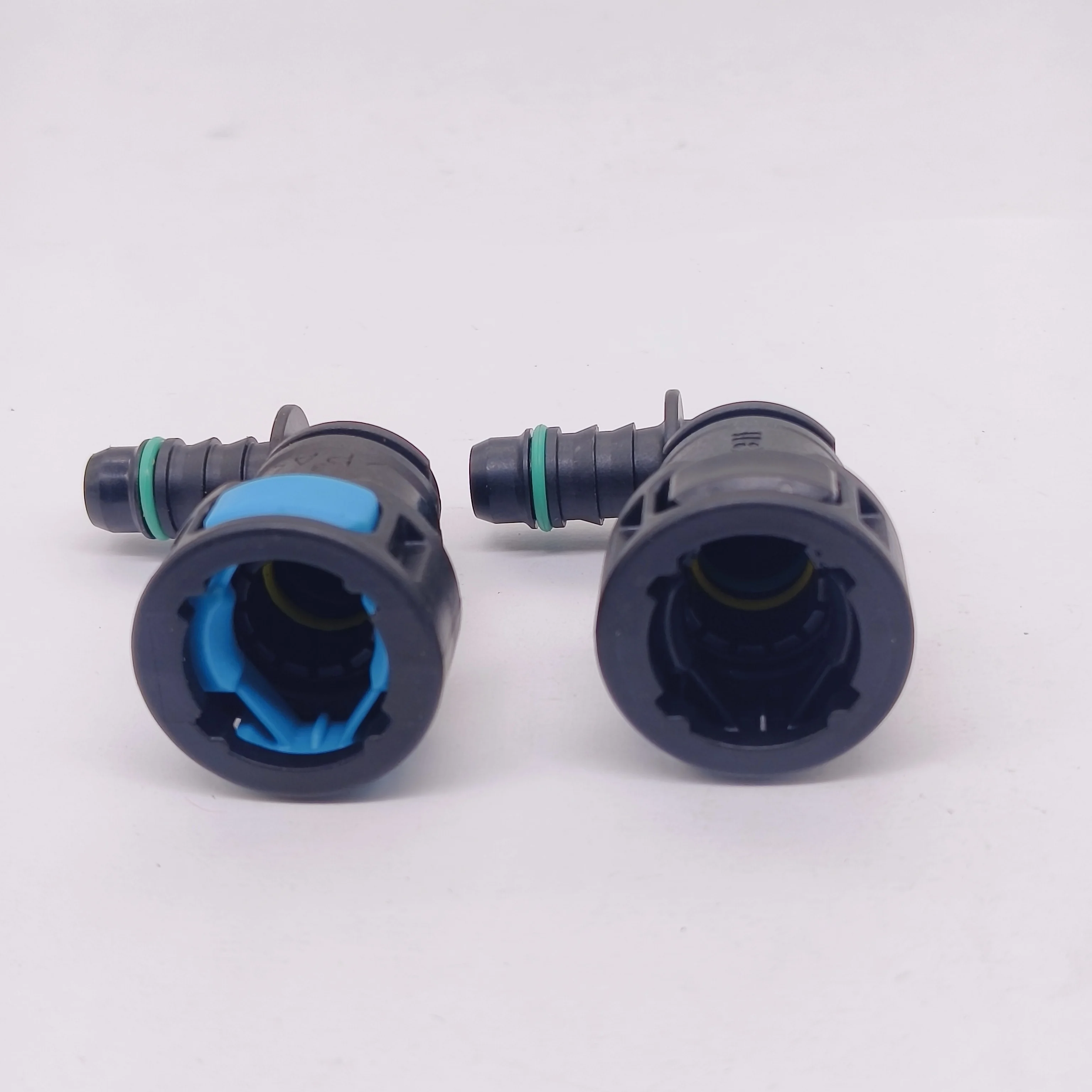 2pcs x 11.8 ID8 90&deg; Female Auto Car Fuel Line Hose Quick Release Connector Carburetor Part