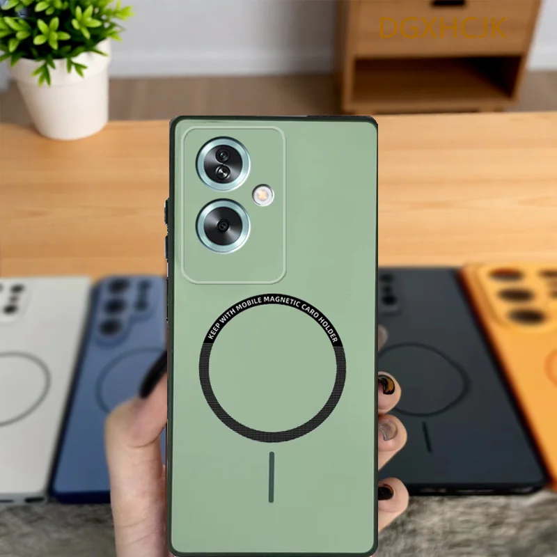 OPPO A79 5G 케이스 Oppo A79 폰 케이스 OPPO A79 5G 커버 CPH2553 CPH2557 충격 방지 컬러 마그네틱 하드 실리콘 백 커버