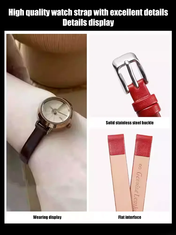 Premium Ultra-Thin Calfskin Leather Waterproof Watchband – Soft, Comfortable, and Versatile Watch Accessory