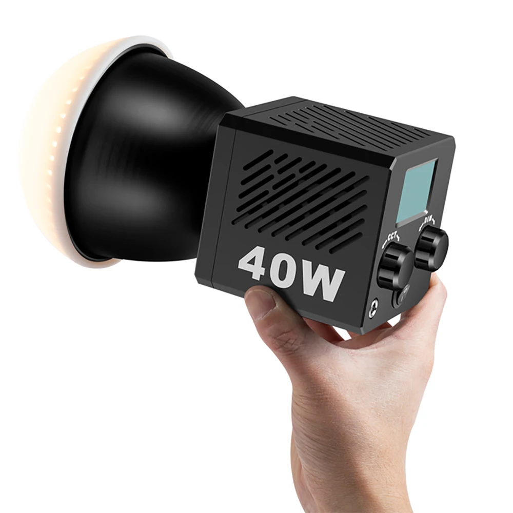 

40 Вт Профессиональная фотография фото видео лампа со встроенной батареей 3400 мАч 2500-6500k двухцветный монолитный блок фотоэлементов 2,2 м штатив опционально