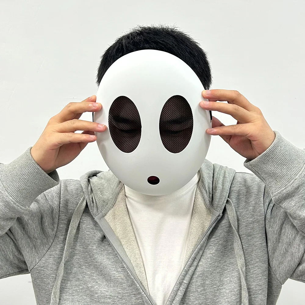 Mascarilla de juego Bros Shy Guy para niños y niñas, máscaras de plástico Adlut divertidas para Cosplay, accesorios de disfraces para fiesta de Carnaval y Halloween