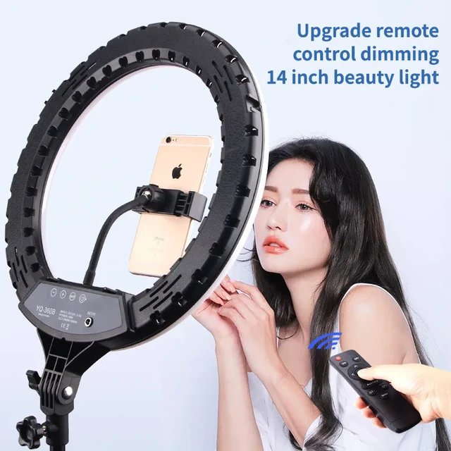 ON AIR 8424SC LED Studio Pro 14Inch Ring Light Kit with Tripod Stand and  Phone Mount - Walmart.com