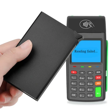 Feriales Slim Pop-Up Kartenhalter – RFID-Blockierendes Aluminium-Etui – Unisex Mini-Geldbörse für Kreditkarten & Ausweise – Modernes Reise-Accessoire 2