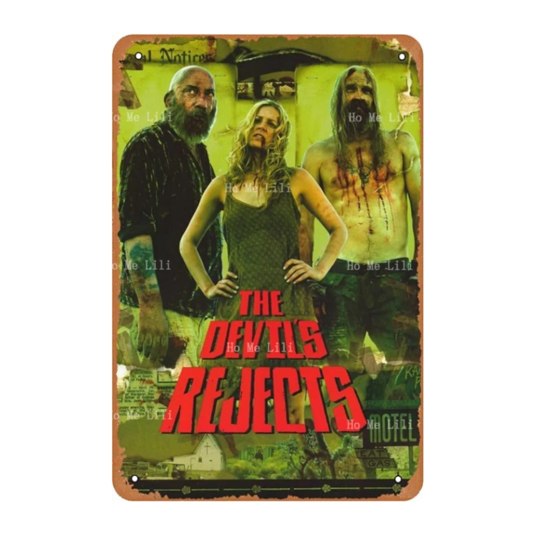 

Horror Movie Metal Tin Sign The Devils Rejects Movie Poster Vintage Metal Poster For Wall Decor Plaque Iron Plate Painting