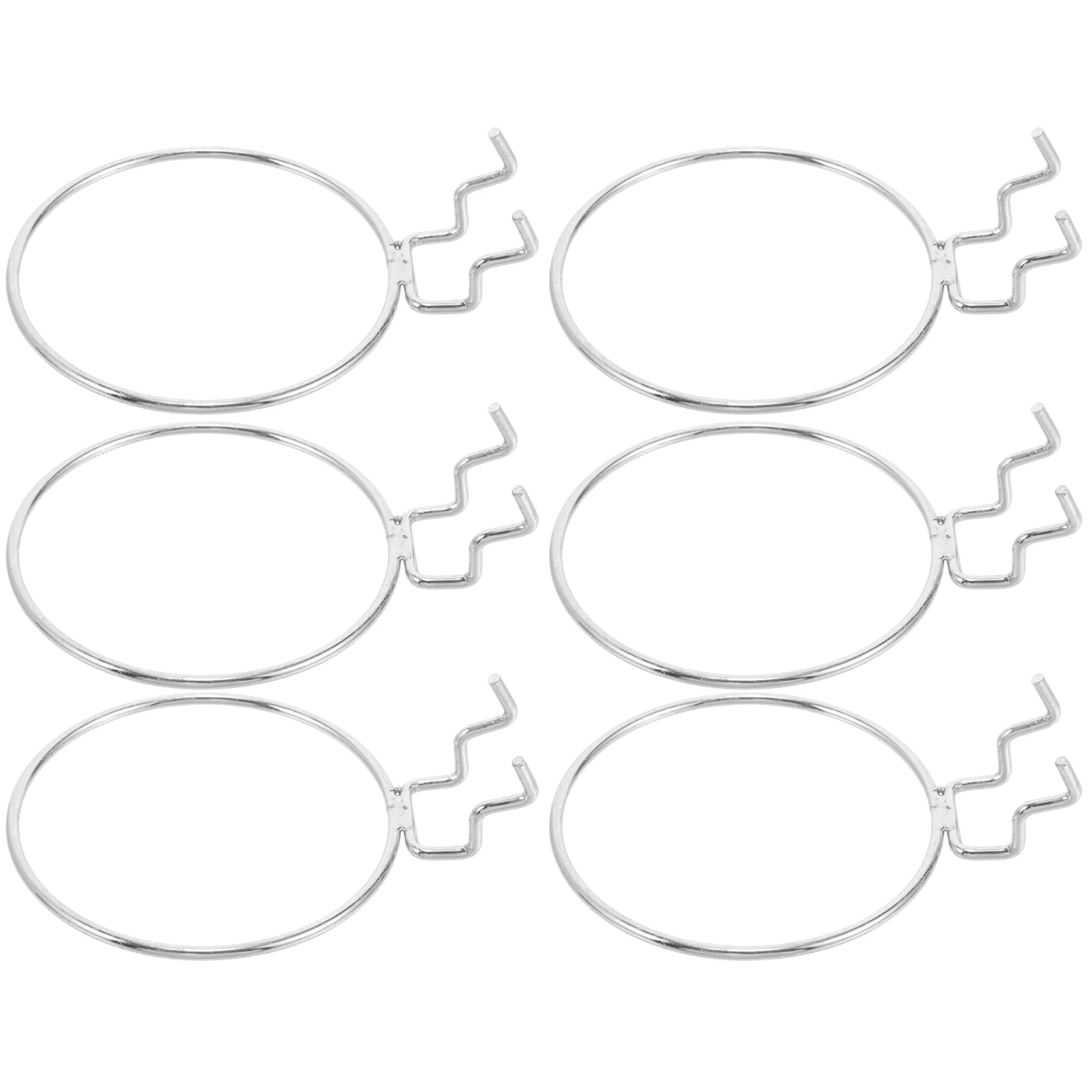 

6 Pcs Peg Board Orifice Plate Hook Hooks for Pegboard Cup Holder Loop