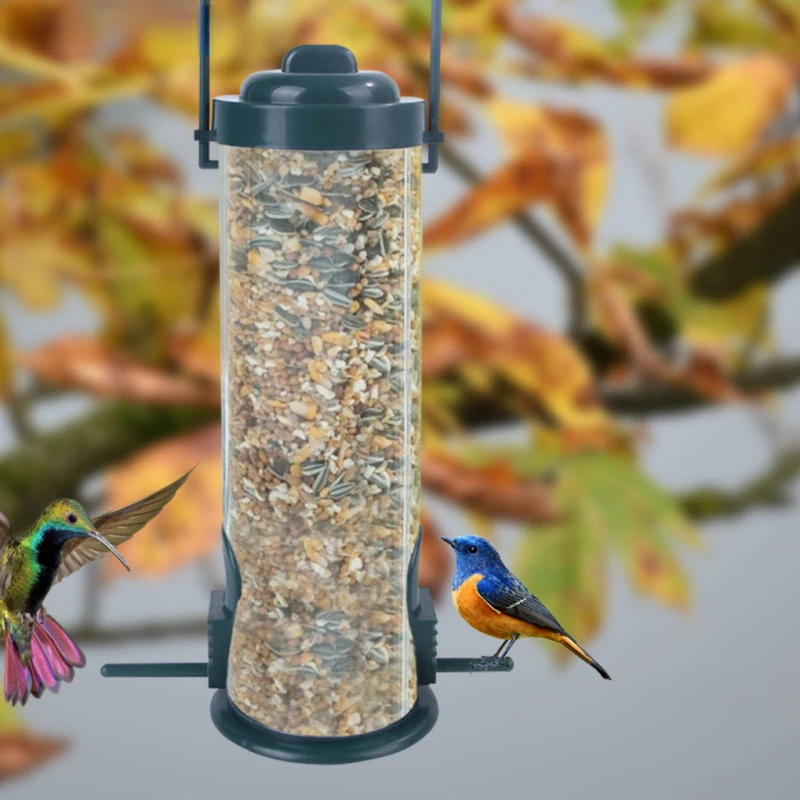 PetBirdFeederPetFoodDispenserOutdoorHangingMultipleHolesBird