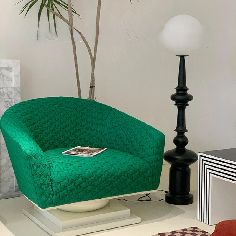 

Single sofa chair, leisure, modern minimalist French fabric sofa, single seat