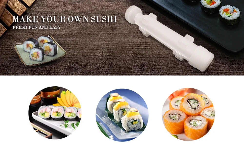 Comprar Máquina para hacer Sushi DIY fácil de limpiar, rodillo