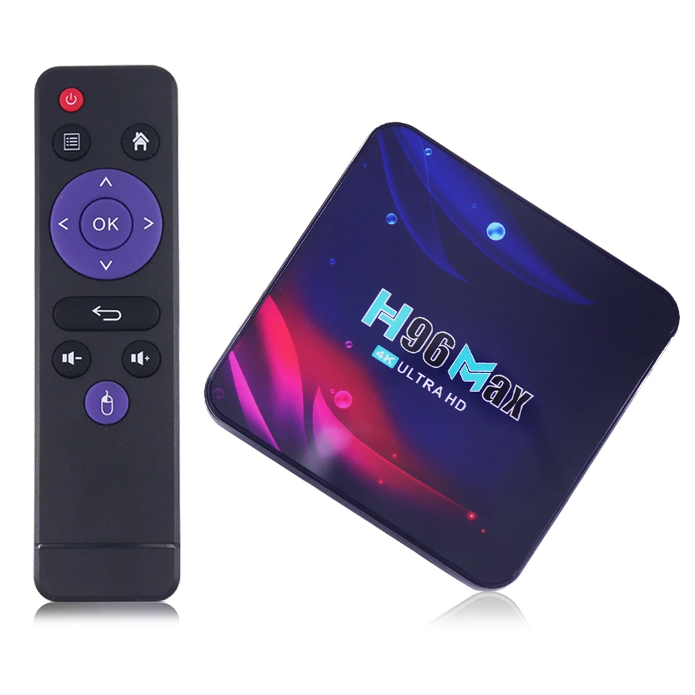ТВ-приставка с Bluetooth Android 11 Wi-Fi RK3318 Rockchip USB 3 0 4 ГБ 64 H96 Max V11 Смарт |