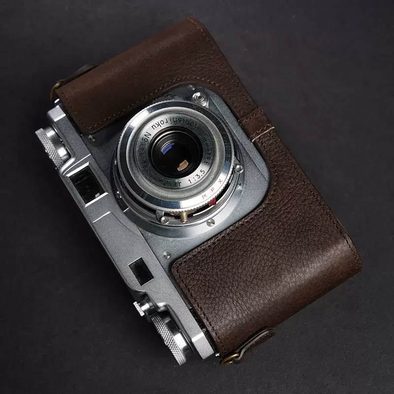 Чехол ручной работы из натуральной кожи для камеры KONICA II IIA IIB-m