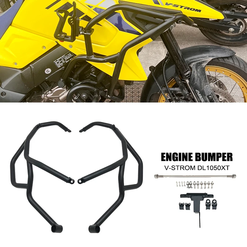 

Fit For Suzuki V-Strom 1050 dl1050 DL1050XT Bumper Engine Guard DL1050 XT DL1050A 2020-2023 Motorcycle Crash Bars Protector