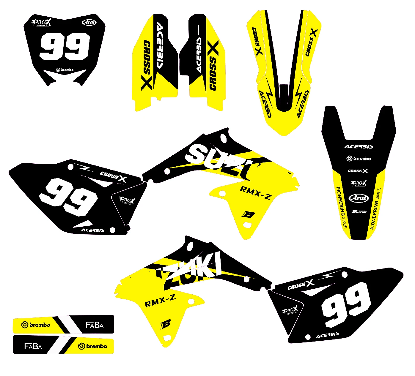 

RMZ450 Motorcycle Graphic Decal Sticker Deco Dekor Kits For Suzuki RMZ 450 2008 2009 2010 2011 2012 2013 2014 2015 2016 2017