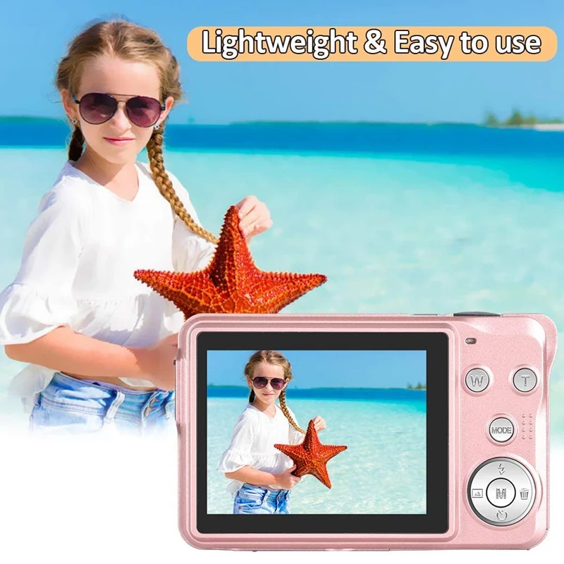 2.7-inch Brand New Mini HD 1080P Digital Camera 30 MP LCD Screen Camera With 8x Digital Zoom Camera for Children's BirthdayGifts