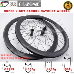 1315g Normal / Ceramic Bearings Super Light 700c Carbon Wheelset Ratchet Rim Brake GOZONE R275 UCI Quality Road Brake Wheels