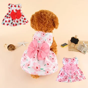 Dog Princess Dress with Bow 1