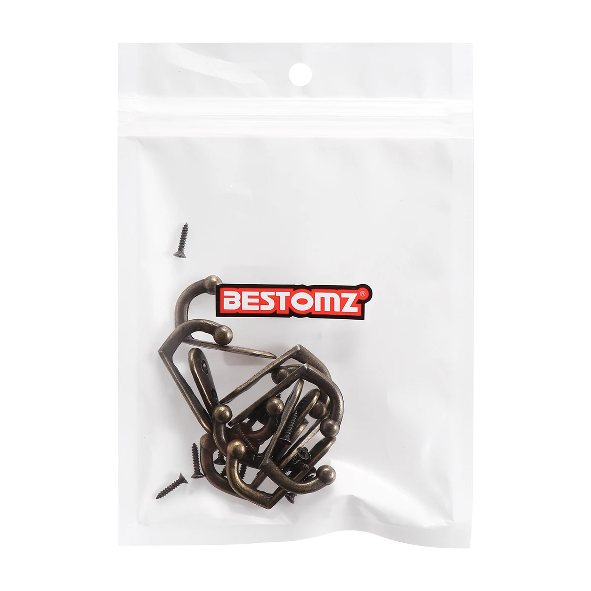 Bronze Coat Hangers Clothes Rack Zinc Alloy Wall Hanger Hat Coat Hangers Duty Wall Mounted Hanger European Style Bronze 10pcs