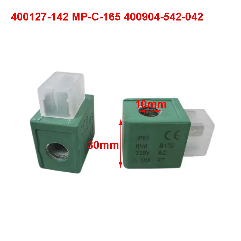 Bobina de Válvula Solenóide tipo Asco Diâmetro Interno 10 mm Altura 30 mm 400127142 Mp-c-165 400904542042 Ac220v Dc24v Ac110v