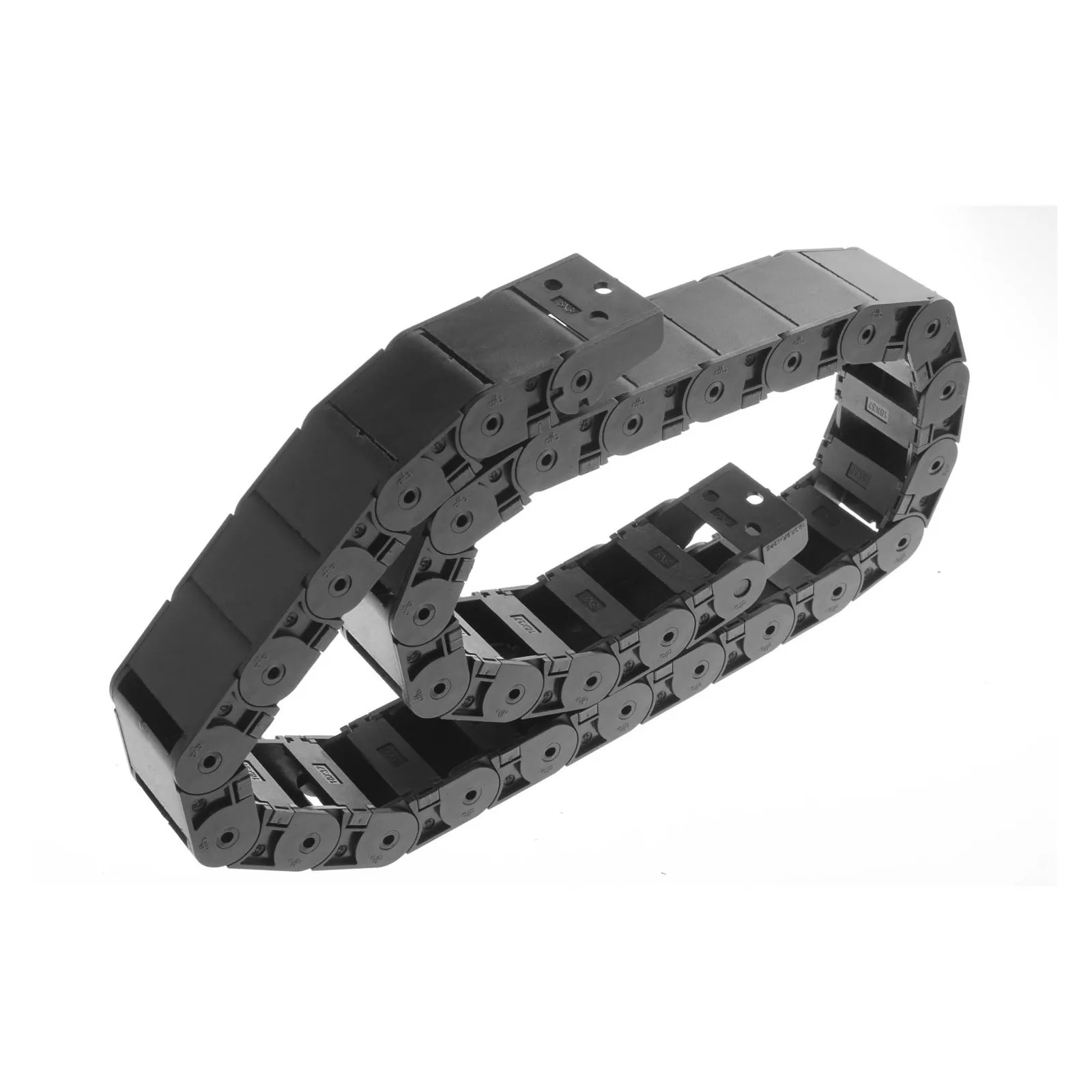 2PCS 18x37mm R38 Length 1M Plastic Semi Closed Cable Drag Chain Wire Carrier for 3D Printer CNC Router Machine
