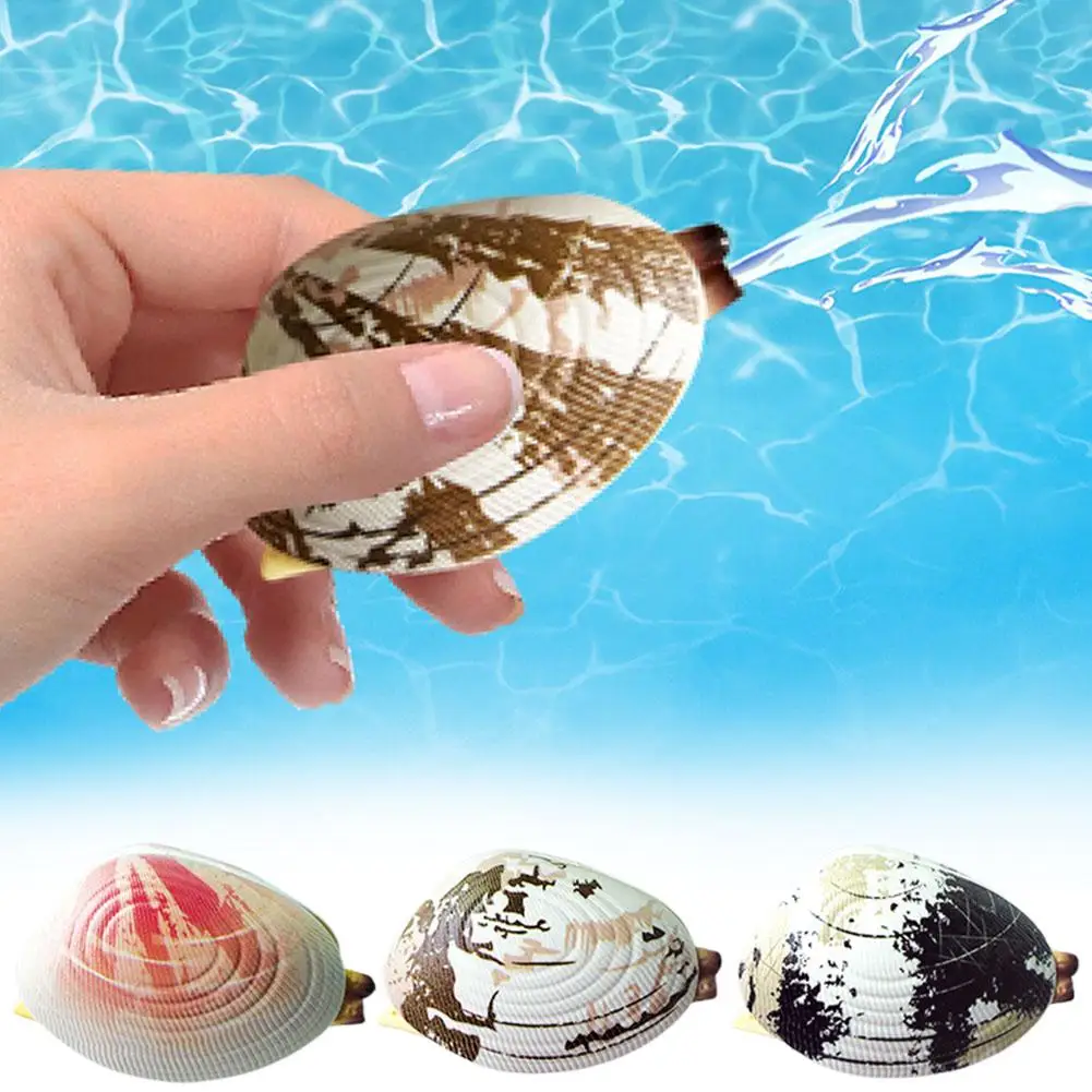 Water-spraying Clam Toys Tricky Water-absorbing Marine Shellfish Mini Water Guns Creative Small Gifts For Children On April Fool