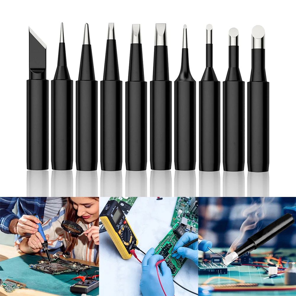 

900m Thermostatic Soldering Tip Flat Pointed Head Stainless Steel Anti-Rust Anti-oxidation Rapid Heating Soldering Iron Tip