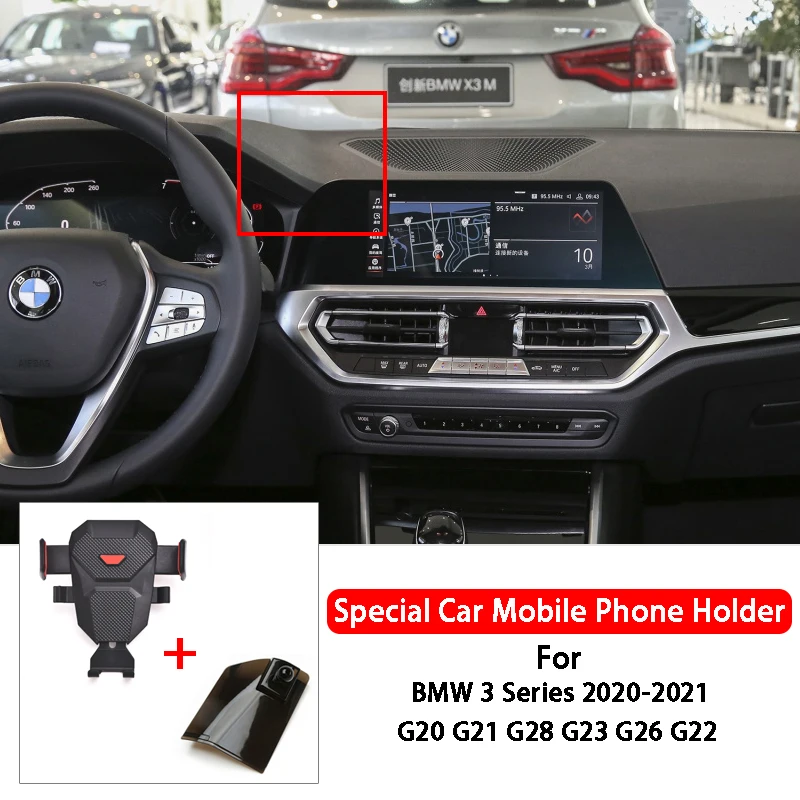 

Car Cell Phone Holder Air Vent Mount Bracket Mobile Phone Support For BMW 3 Series G20 G21 G22 G23 G26 G28 2020-2021 Car Styling