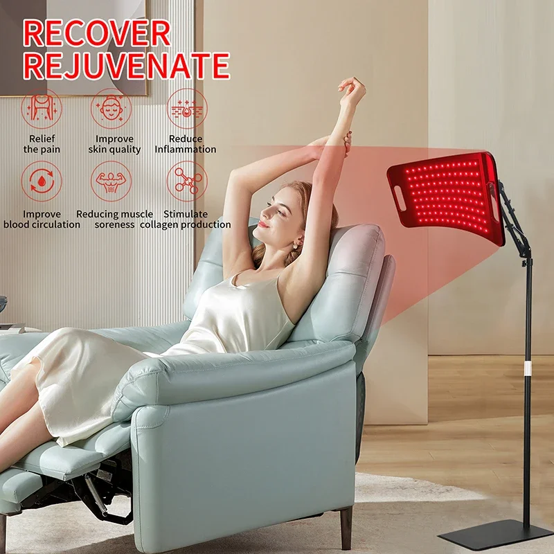 Body Care Red Light Therapy Lamp 660 Nm & 850 Nm Infrared Lamp for Body Pain Relief Skin Care Infrared Therapy with Bracket red light therapy wand red light therapy panel infrared therapy lamp