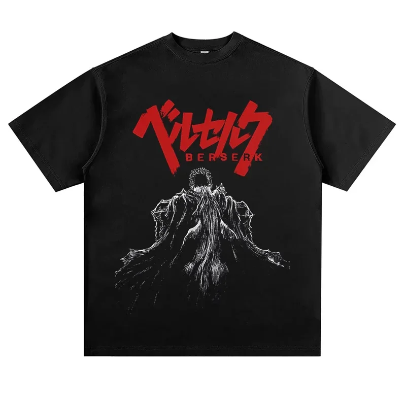 

Футболка Vintege мужская с принтом аниме, уличная одежда в стиле хип-хоп, хлопковая тенниска в стиле ретро, повседневная майка с эффектом потертости, лето