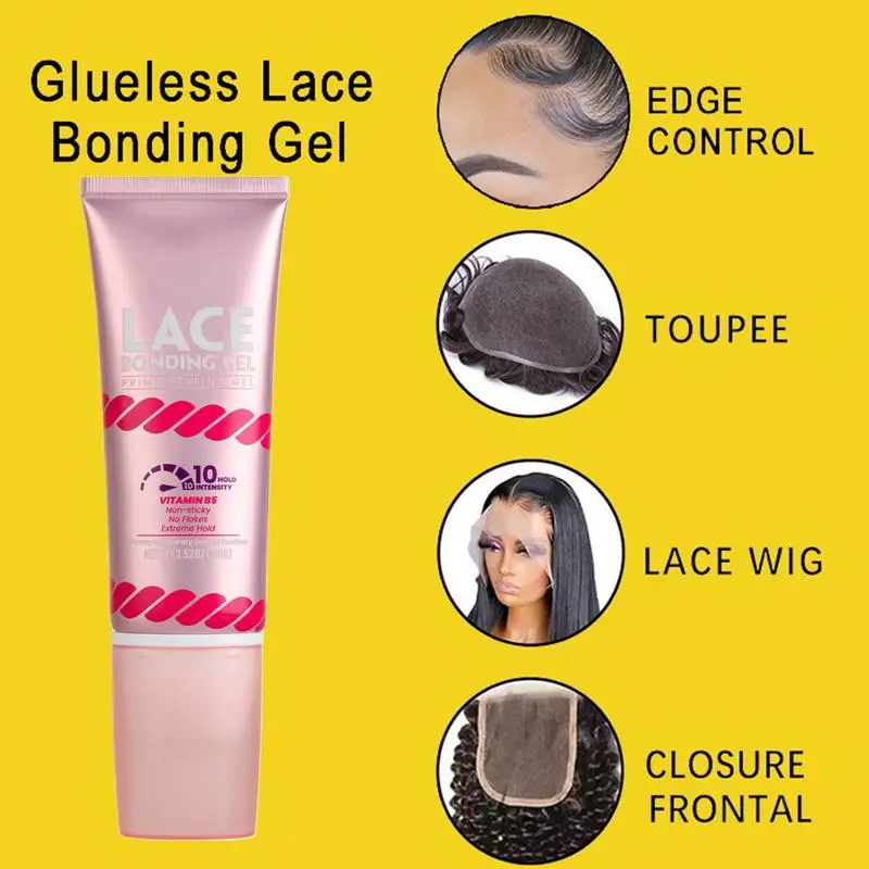 Lace Wig Glue 100g Waterproof Hair Glue for Wigs Invisible Wig Bonding Gel Watermelon Flavor Hairpiece Adhesive for Lace