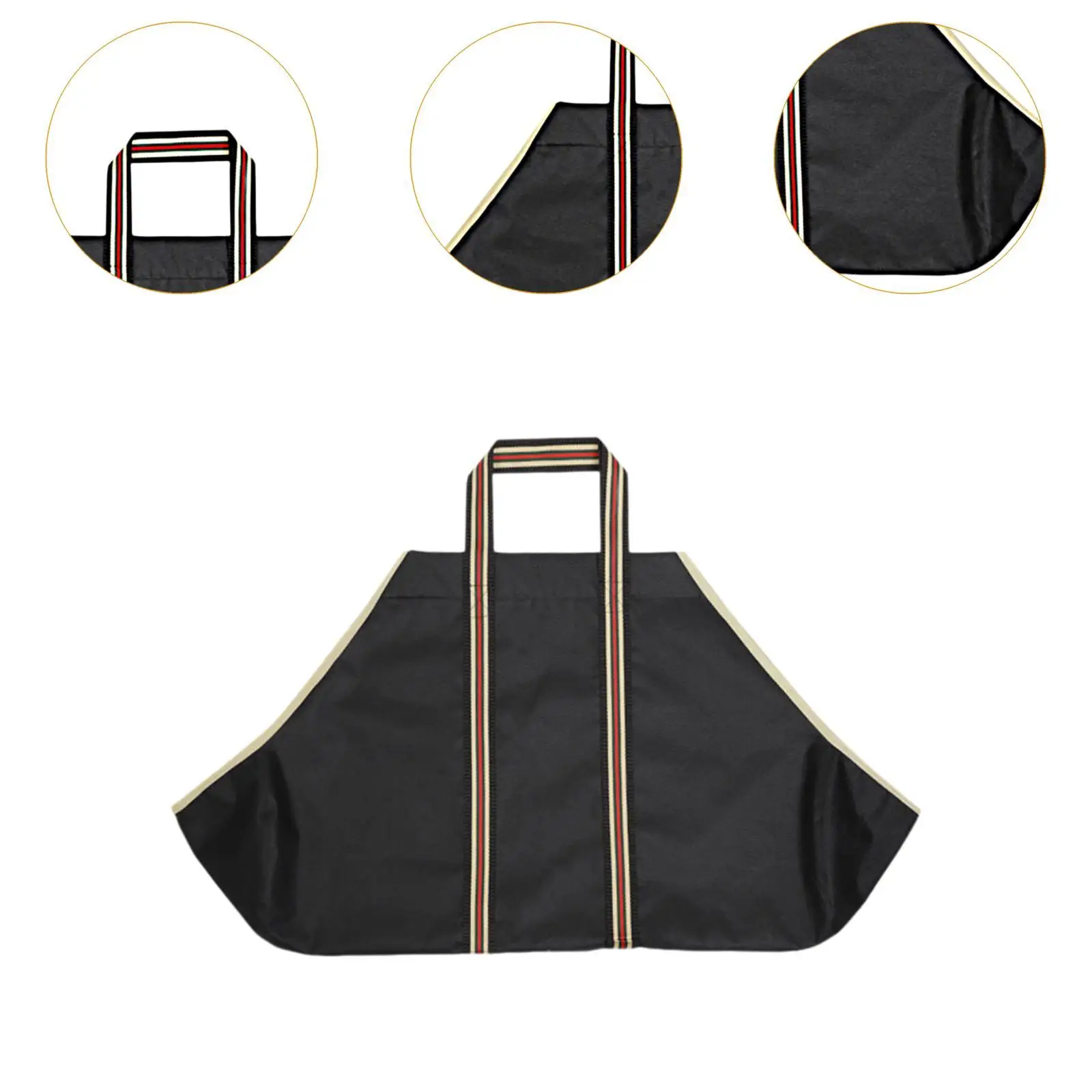 Firewood Carrier Fire Wood Holder Large Capacity with Handles Firewood Bag for 5