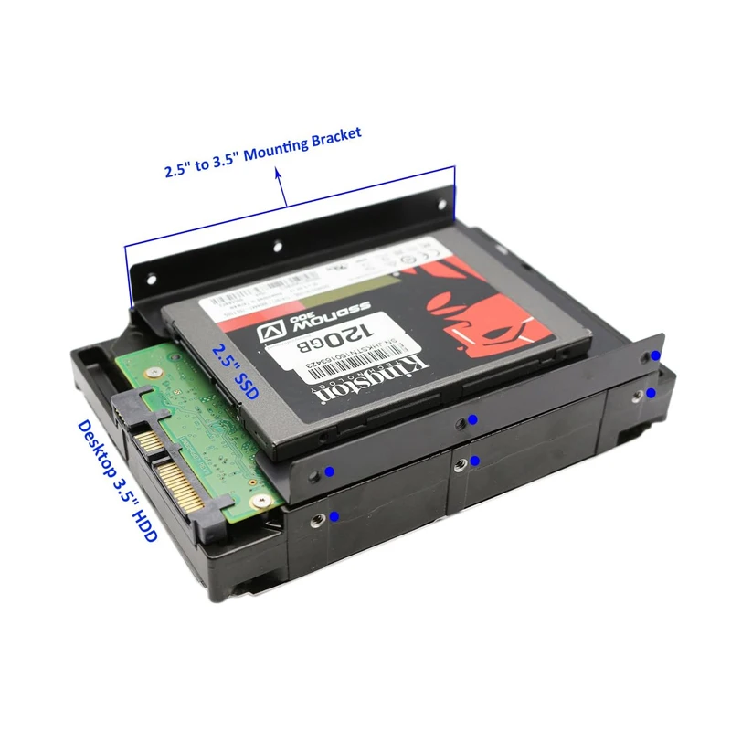 SSD HDD 홀더 2.53.5 장착 브래킷 하드 드라이브 어댑터