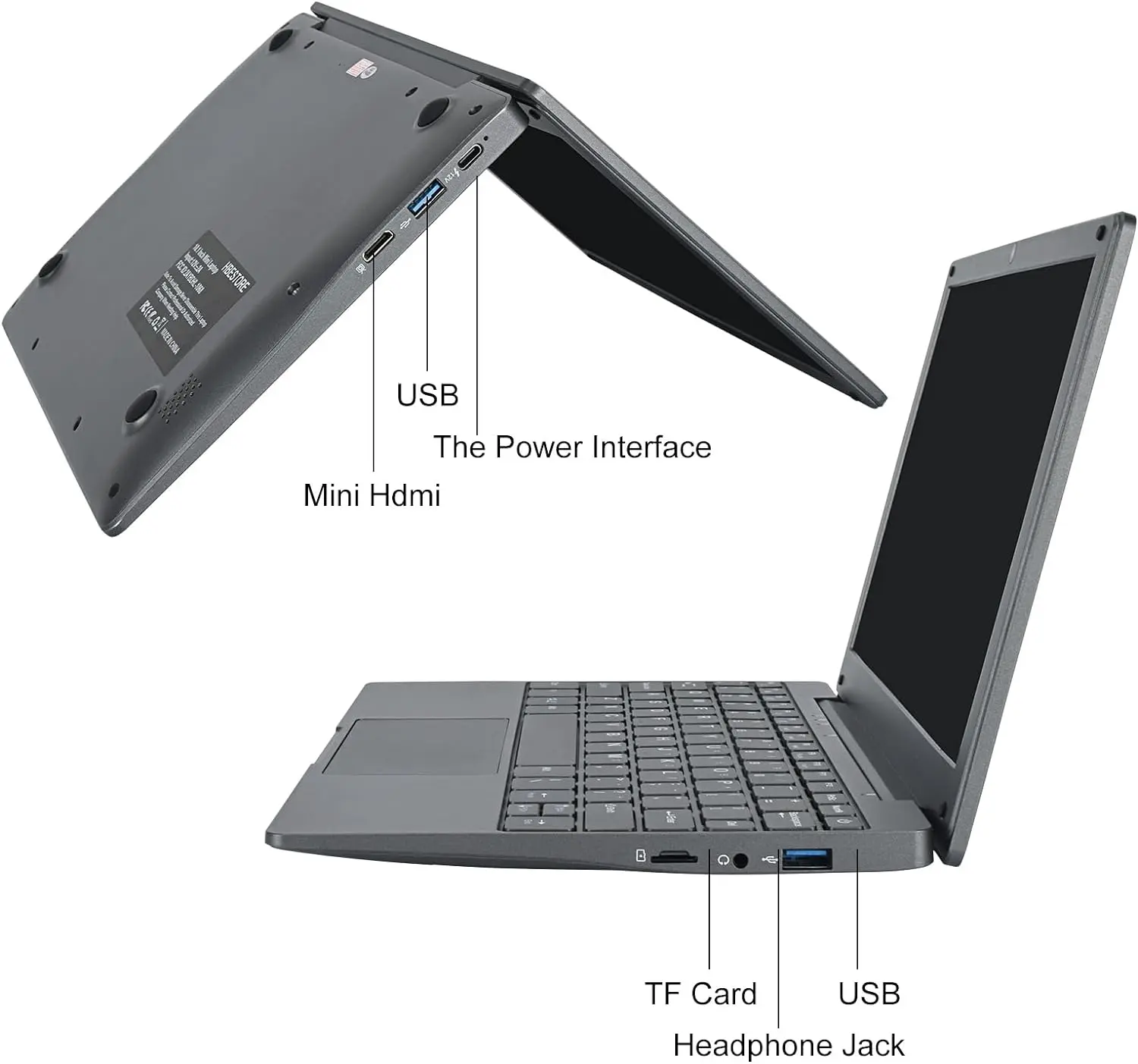 Windows 11 Laptop 10.1inch Notebook Computer Intel Celeron N4020 Learning Laptop Netbook for Kids Men Women (8GB/128GB) 3