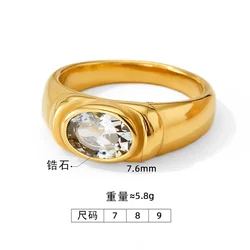 Elegant Gold - Toned Green Aventurine Statement Ring - Adjustable Vintage Jewelry Gift - 8 (White)