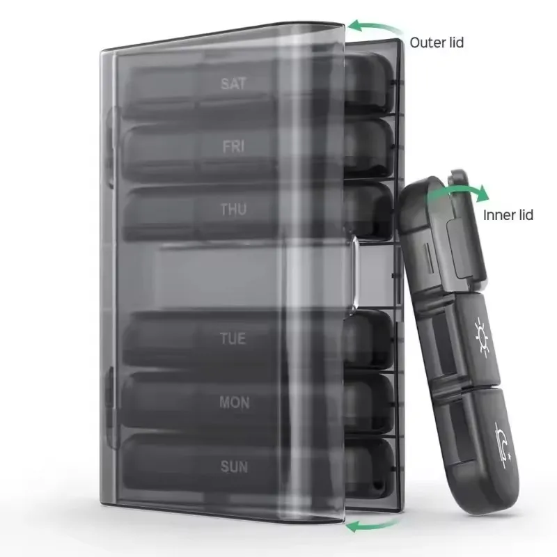 Portable Pill Case Medicine Storage Travel Container