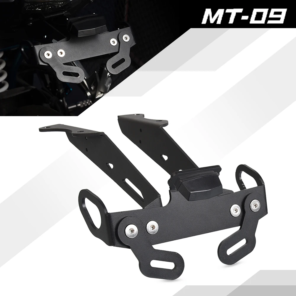 

Motorcycle Rear Fender Registration Bracket with LED light License Plate Bracket Holder For Yamaha MT-09 MT 09 MT09 SP 2021-2024