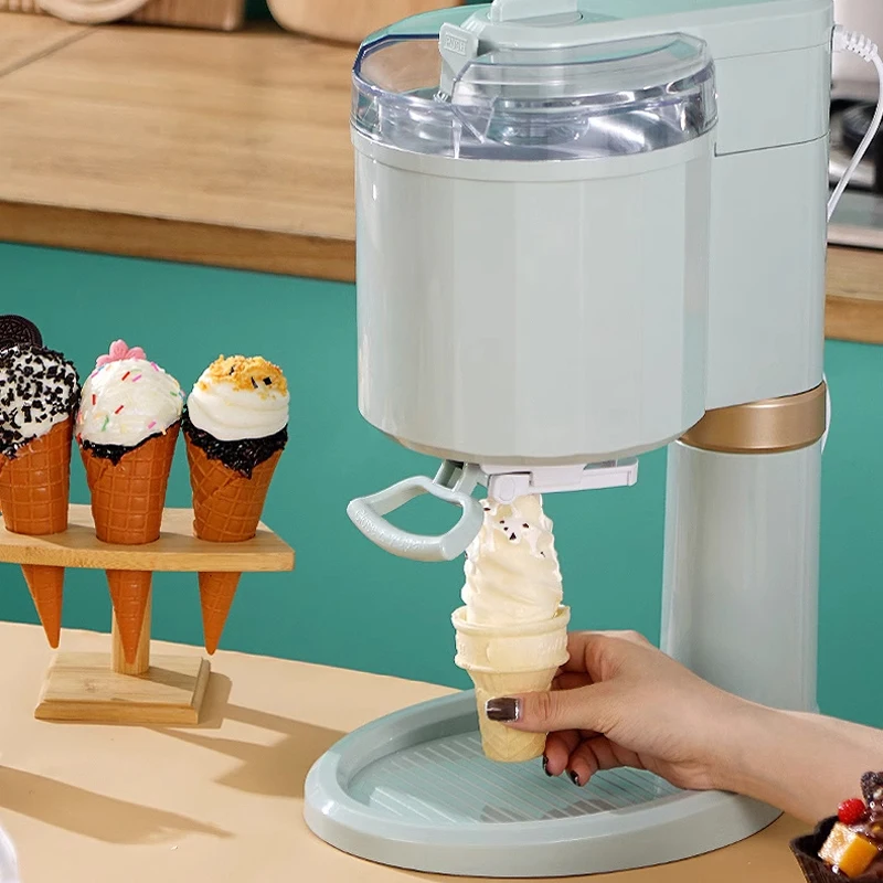 Fully automatic ice cream machine, home small children DIY homemade cone machine, ice cream machine, mini ice cream machine 2