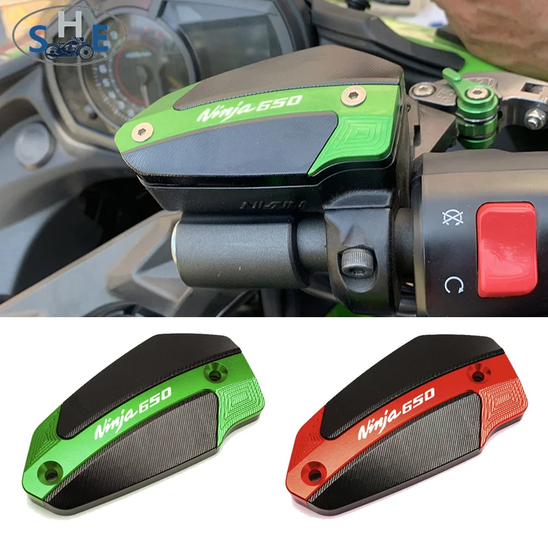 

For Kawasaki NINJA 650 Ninja650 2016 - 2018 Motorcycle CNC Aluminum Accessories Front Brake Fluid Reservoir Cap Cylinder Cover