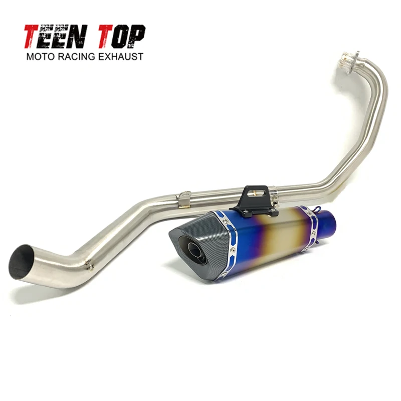 For Honda CB190R CB190X CB190F CBF190TR Exhaust System Motobike Front Link Pipe Slip On Motocycle Exhaust Muffler Escape Moto - Image 4