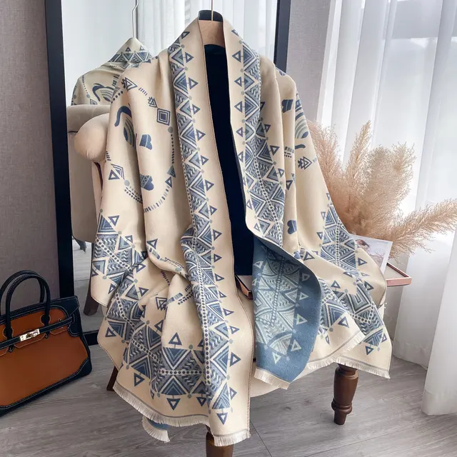 2023 Design Winter Scarf Women Cashmere Pashmina Horse Print Shawls and  Wraps Lady Thick Blanket Bufanda Scarfs - AliExpress