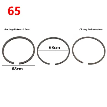 3pcs Air Compressor แหวนลูกสูบชุดสําหรับ 42/47/48/51/52/65 มม.เส้นผ่านศูนย์กลางกระบอก Air คอมเพรสเซอร์ Air ปั๊มชิ้นส่วนนิวเมติก 8