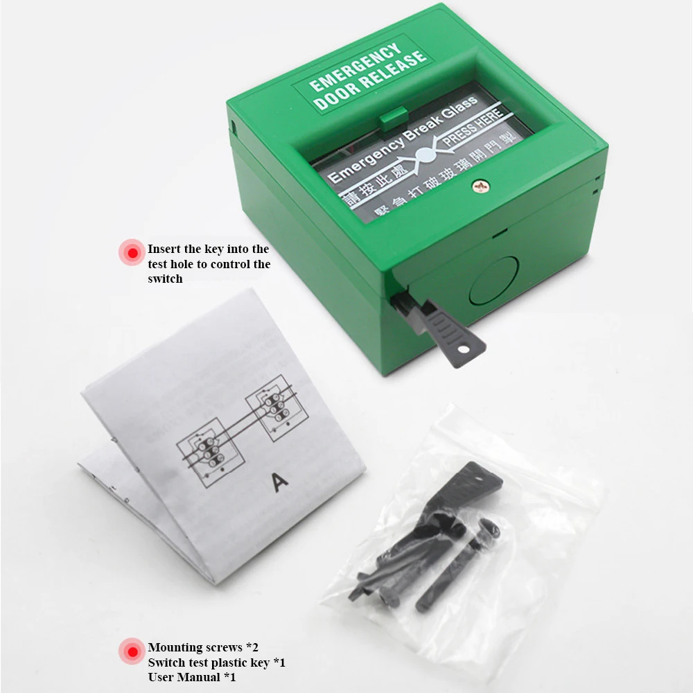 Emergency Fire Exit Alarm Door Release with Protective Cover