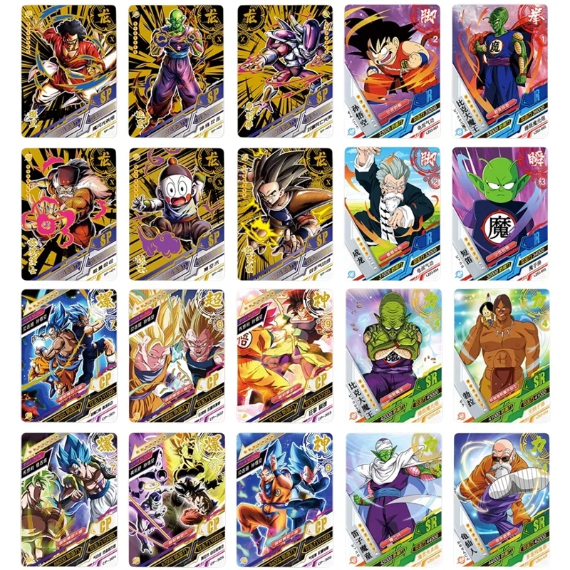 Juego de cartas de Dragon Ball para niños, juguete de colección, Son Goku, Saiyan, Vegeta, Anime Trading Battle Booster Box
