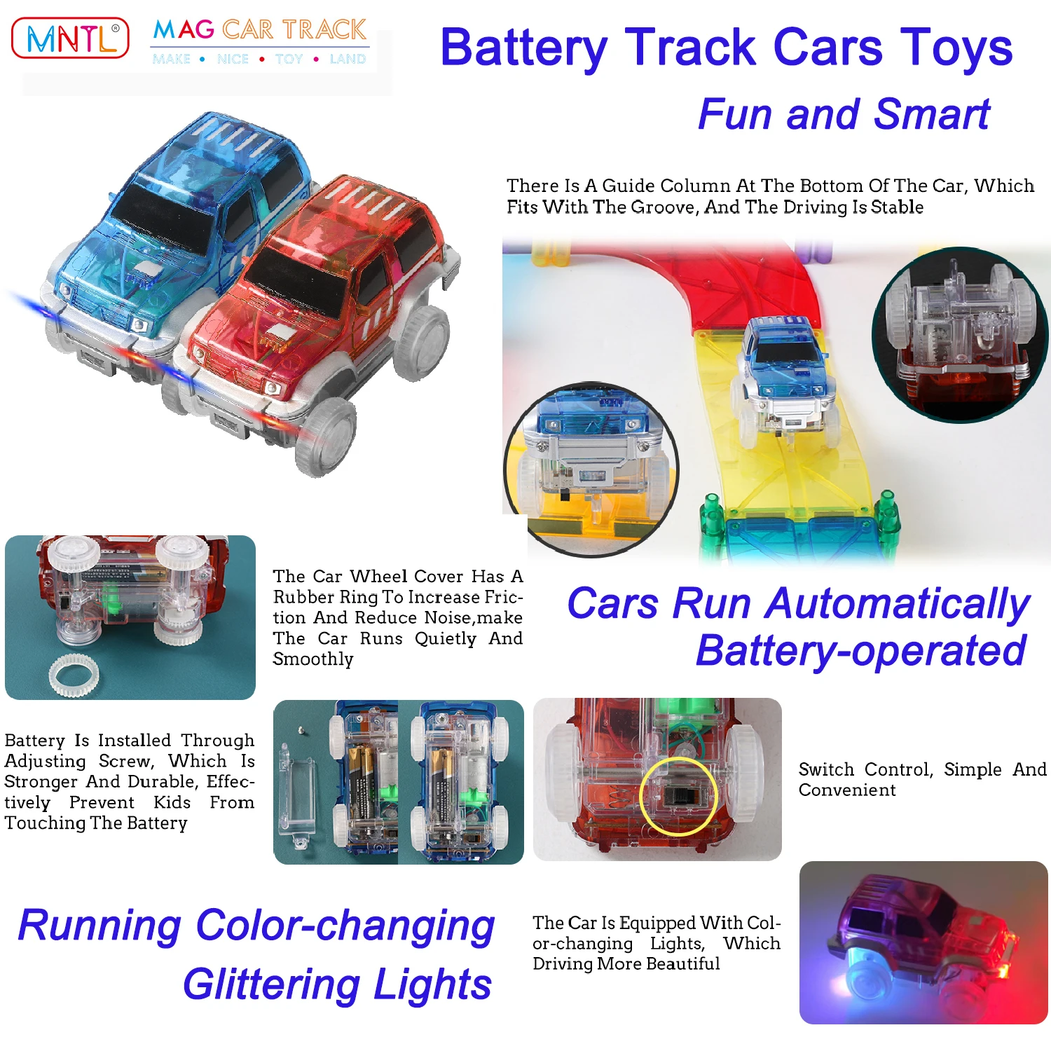 Brinquedos para meninos de 3 anos meninas - crianças meninos pista de  corrida carros aviões aventura com 4 carros, brinquedos pré-escolares para