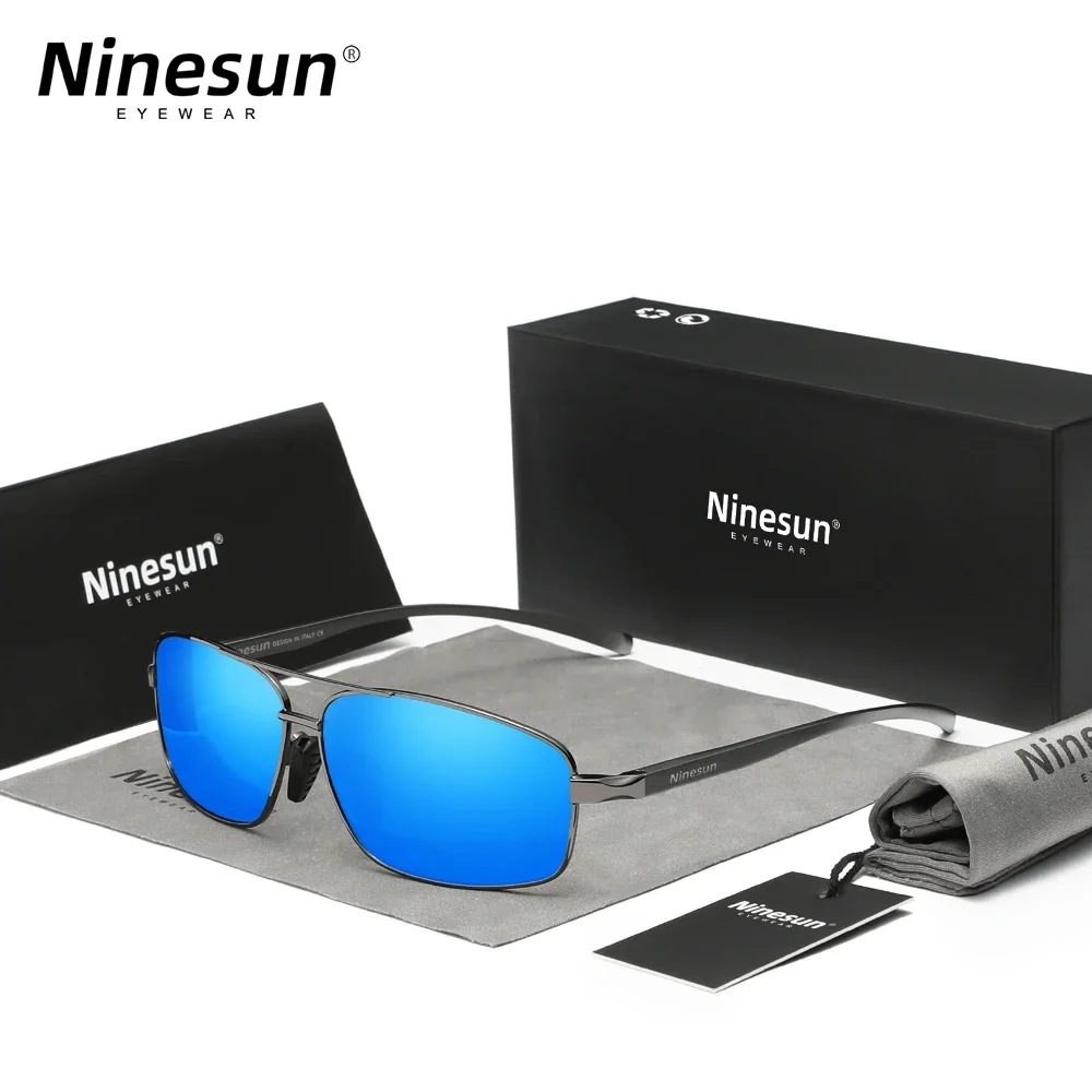 

Ninesun Retro Designer Classic Men Polarized Sunglasses Square Men Shades Sun glasses Fishing Driving Glasses