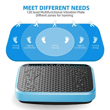 Vibration Plate Exercise Machine, Whole Body Fitness Platform with 120 Speed Levels,Weight Loss and Fat Burner Workout Equipment 4