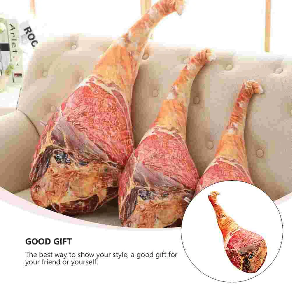 Simulated Ham Pillow Bacon Funny Cushion Food Prank Throw Filling: High Quality Pp Cotton Creative Bolster 3