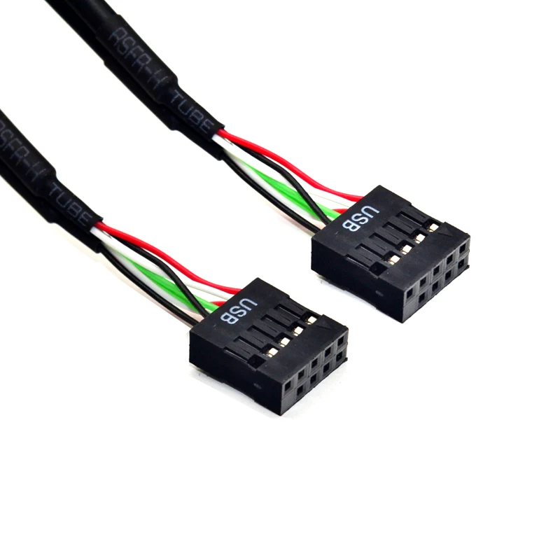 30/60CM 9Pin USB2.0 연장 케이블 USB 2.0 9핀 암-암 남성-암 승수 연장 코드 와이어 9핀 데이터 케이블