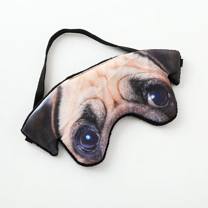 Description Picture 4 of item1 Pcs Animal Eye Patch Sleeping Shading Mask Blindfold Eye Mask Cute Cat Dog Fox Tiger Eye Cover Eyepatch Travel Relax Cover