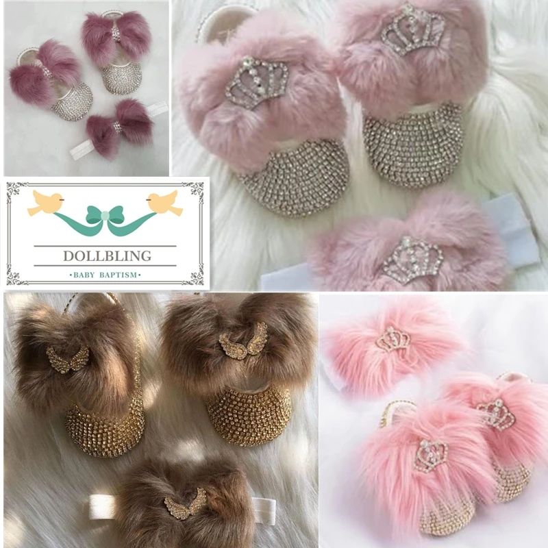 Dollbling Baby Girl Leopard Design  Luxury Crown Jewelry Diamond Bling Ballerina Shoes First Communion Outfit Nursery Decoration 4