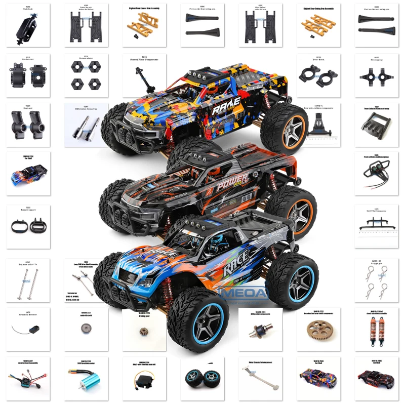 Voiture RC 4x4 Tout Terrain 2.4GHz - 30km/h - Batterie Rechargeable