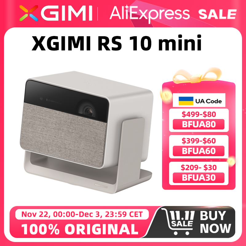 XGIMI RS 10 mini Projector Triple Color Laser Projector 1080P DLP 3D Beamer 800 CVIA Home Theater Cinema Party Projector